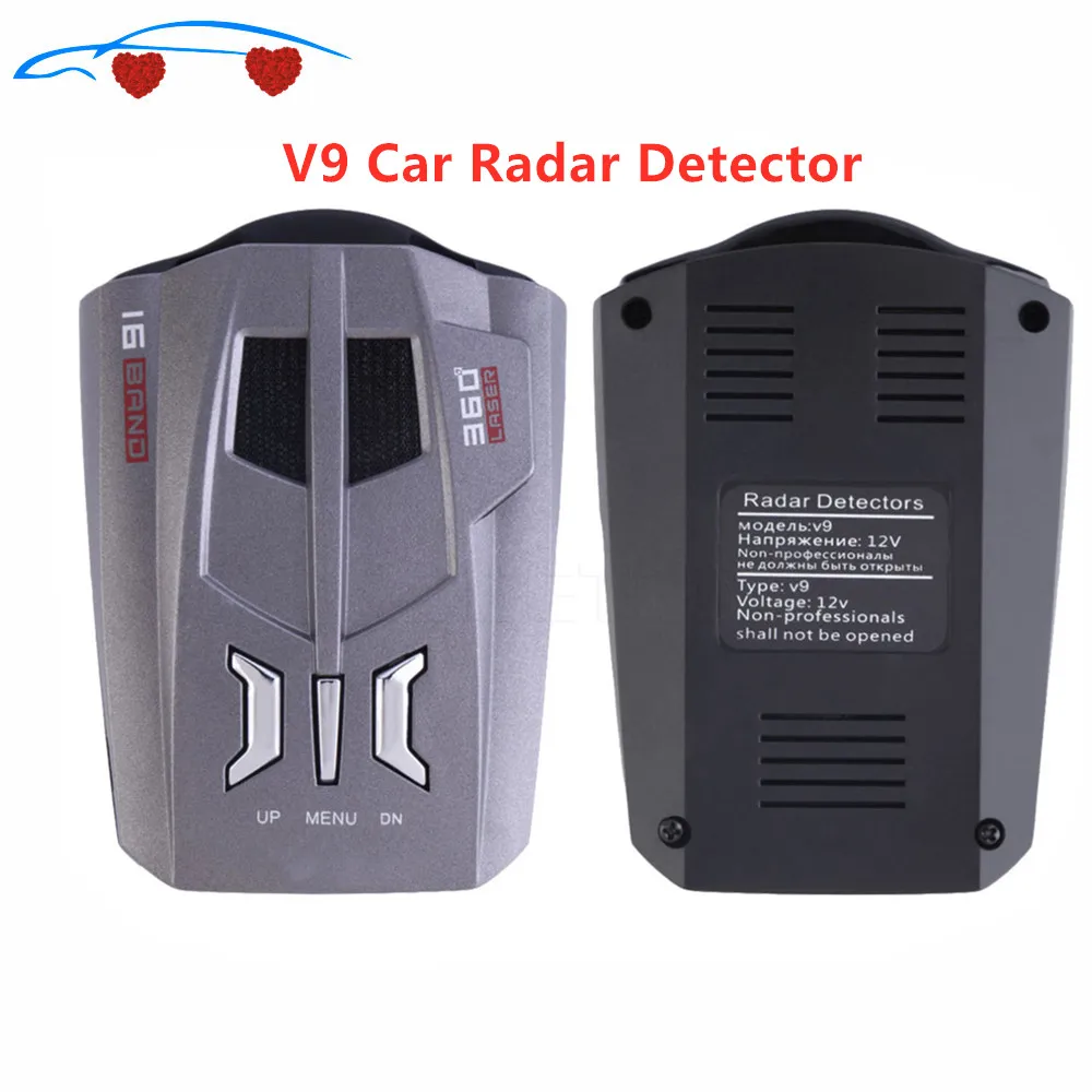 V9 Car Flow Speed Radar Detector Lcd Display Voice Alert Warning Antipolice Car Speed Alarm