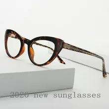 Модная черная оправа, женские очки "Кошка", оправа, Дамская Сексуальная леопардовая оправа для очков, UV400 NX