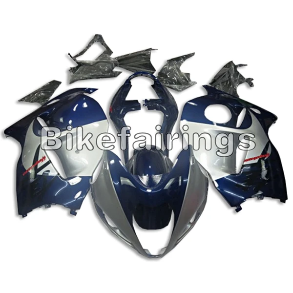 Серебряный темно-синий Полный обтекатели для Suzuki GSXR1300 Hayabusa 1997-2007 98 99 00 01 02 03 04 05 06 литой мотоциклетный кузов