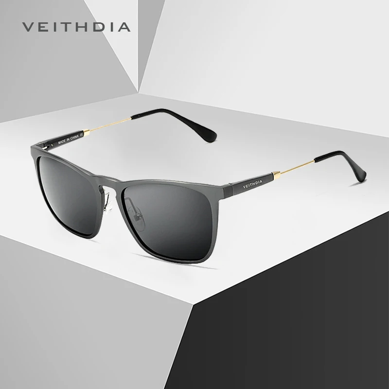 Мужские солнцезащитные очки VEITHDIA 2020 квадратные Винтажные Солнцезащитные с