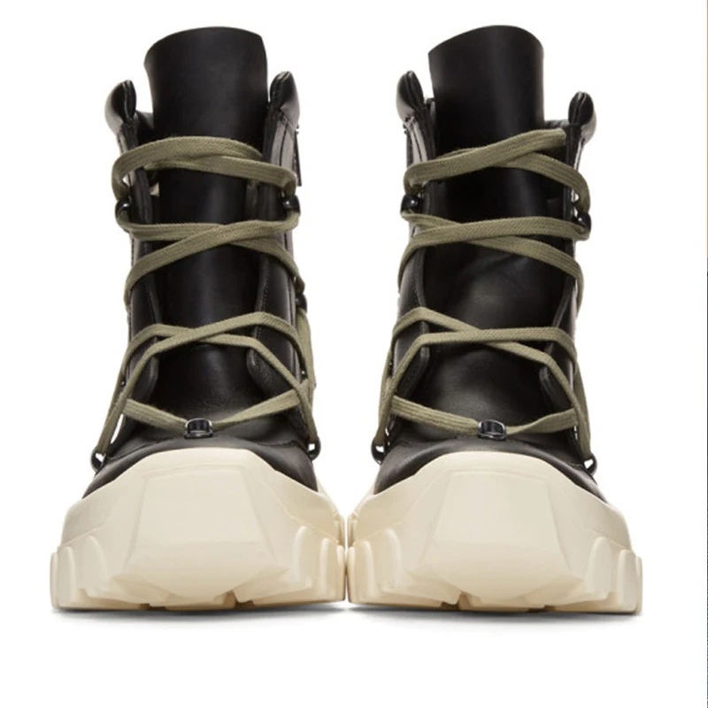 Botas hombre; коллекция года; Мужские ботинки в байкерском стиле; Модные Ботинки martin на платформе; мужская повседневная обувь с высоким берцем; 9#20/15D50
