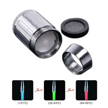 

1-pack of 3-color changing faucet Tap LED faucet tap / water stream tap suitable for kitchen and bathroms