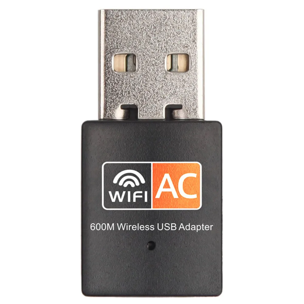 600 Мбит/с мини настольный Wifi адаптер 2,4G/5,8G беспроводной ключ Двухдиапазонная сетевая карта портативный