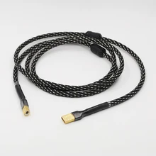 Аудио кабель Hifi USB высокого качества тип А-Тип B Hifi кабель для передачи данных для декодер DAC звуковая карта аудио кабель ЦАП линии передачи данных