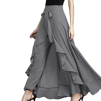 

Loose Skirt Pants Ruffled Design Sweet And Lovely Chiffon Material Comfortable Breathable Casual Fashion New Style
