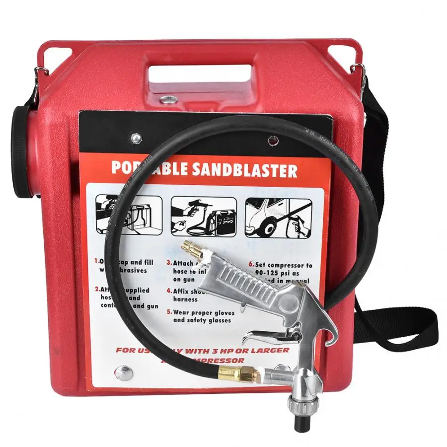 

Pistola De Aire Comprimido Portable 30LBS Pneumatic Sandblaster Gun Barrel Kit Cleaning Rust/Paint Remover Tool Tornador