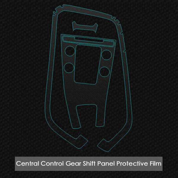 Против царапин, автомобильная центральная консоль, панель управления, комплект, внутренняя отделка, защитная пленка, наклейка для Volvo xc60, аксессуары - Название цвета: central control gear