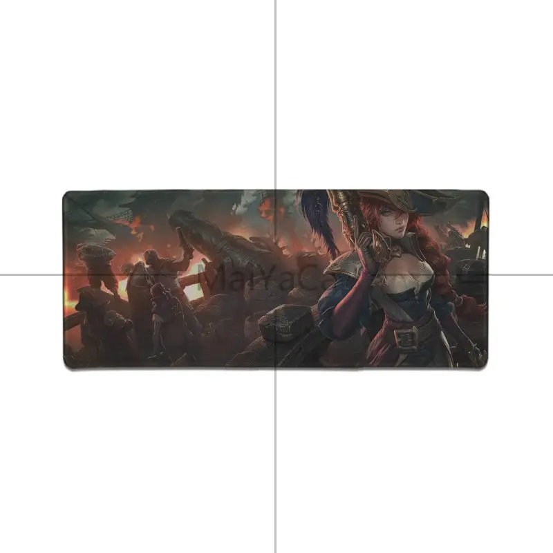 Lock Edge 30X90cm Maiyaca Лига Легенд мисс Фортуна коврик для мыши большой игровой коврик для мыши Коврик для мыши для ноутбука клавиатура скоростной коврик Настольный коврик - Цвет: Lock Edge 30X90cm