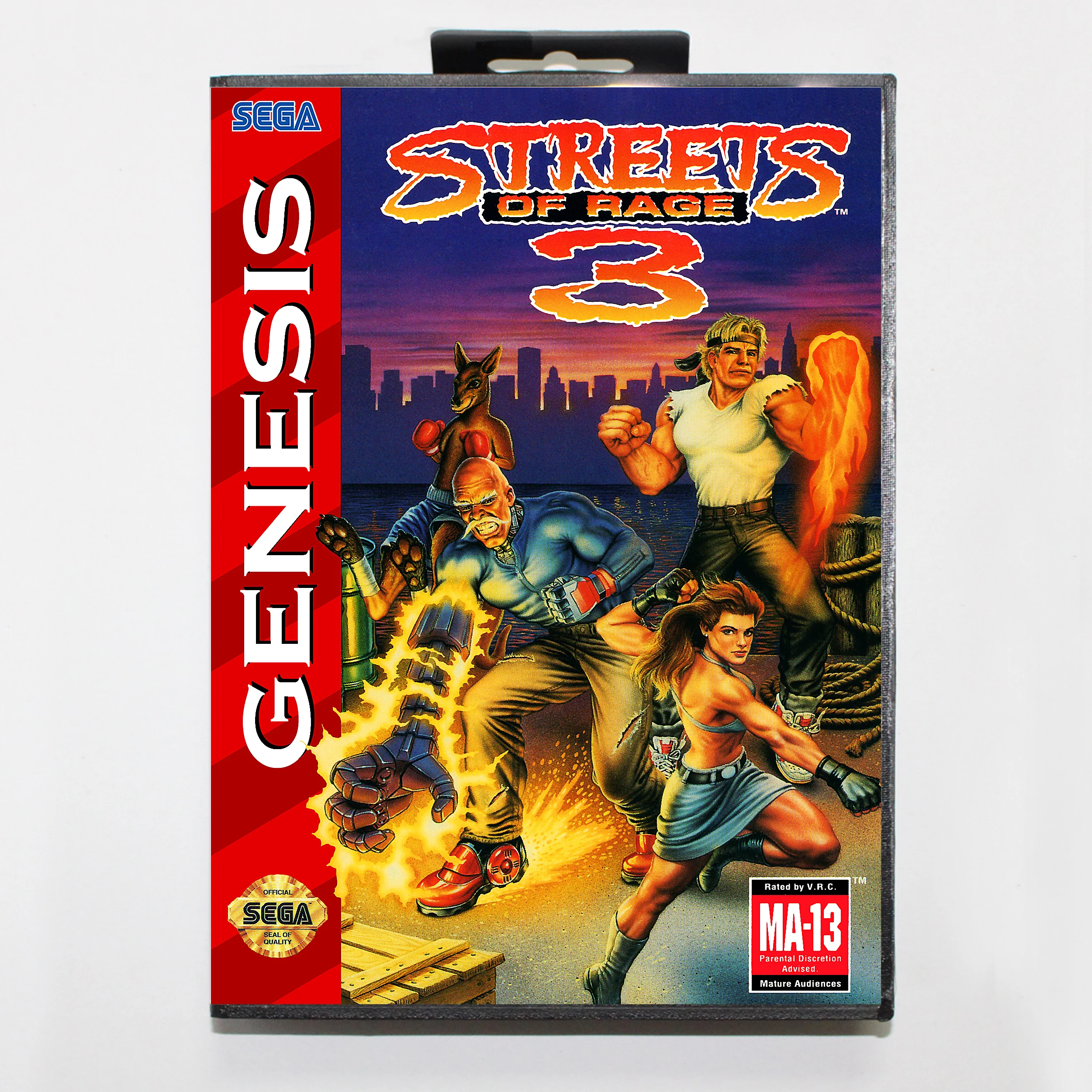 Улиц ярости 3 в штучной упаковке версия 16 бит MD игровая карта для sega MegaDrive sega Genesis системы