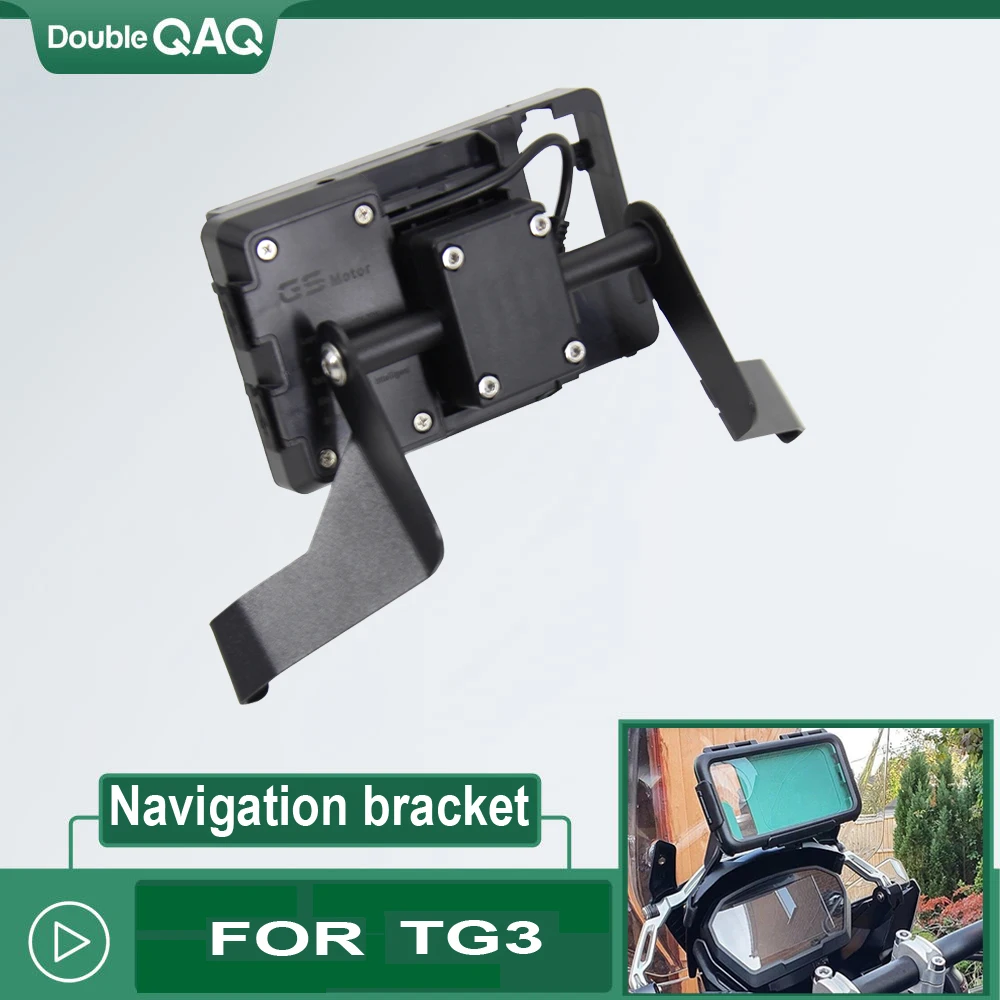 

NEW For Tiger Gen 3 BLACK Motorcycle Accessories GPS Phone Mount Bracket Stand Holder TG3