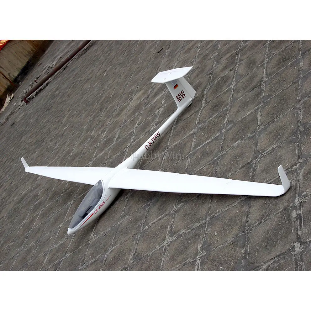 Фюзеляж из стекловолокна и деревянные крылья модели Sailplane ARF 4000 мм без