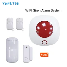 Новинка Tuya 433MHz Беспроводная wifi сирена сигнализация умный пульт дистанционного управления беспроводная домашняя охранная и охранная сигнализация комплект