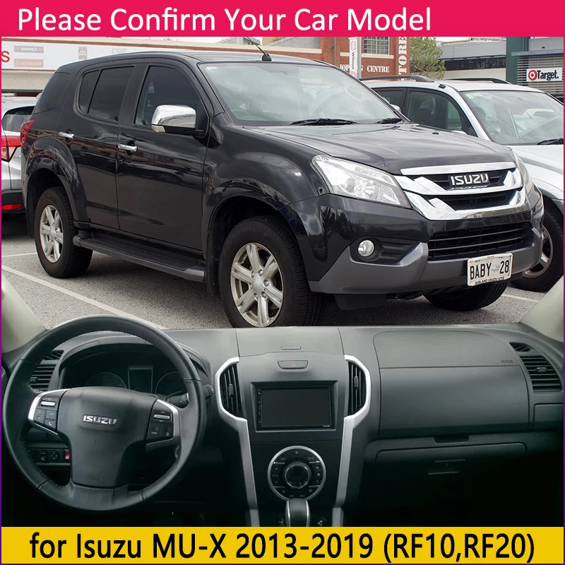 Для Isuzu mu-x 2013~ RF10 RF20 TCX Противоскользящий коврик на приборную панель солнцезащитный коврик Защита Анти-УФ аксессуары с покрытием коврик