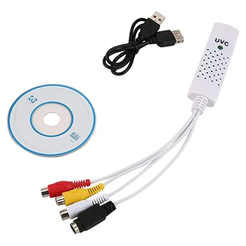 

1Set Portable USB 2.0 Video Capture Adapter VHS to DVD Audio Video Capture Card for Win7/8/Vista UY8