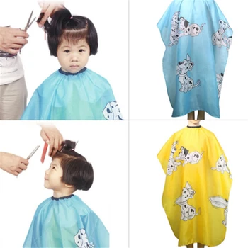 

1PC Children Cute Dog Patterns Hair Cut Hairdresser Cloth Cartoon Dressing Cape Salon Gown Cover Waterproof