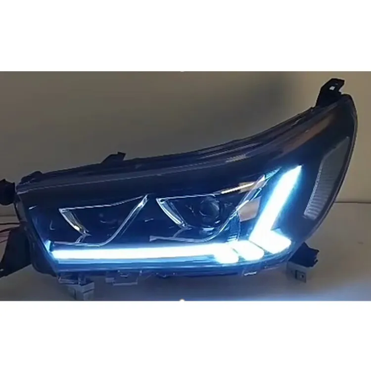 Дизайн светодиодный для- toyota hilux revo и rocco пикап светодиодный налобный фонарь светодиодный или HID светильник источник для revo головной светильник s