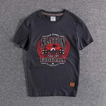 

2020 Summer new European and American Printing comfortable round neck all-around men's short sleeve T-shirt high quality tops T