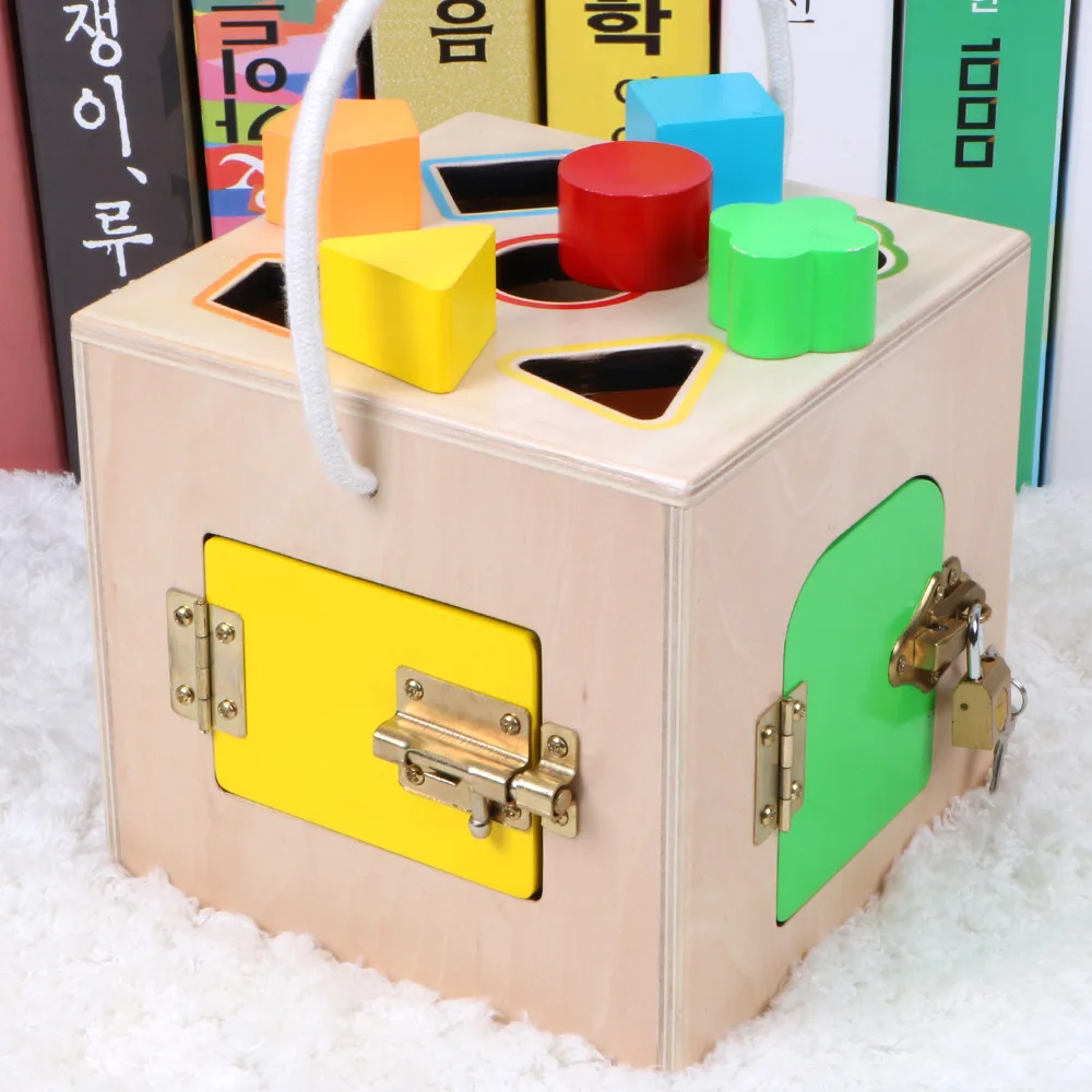 

CHILDREN'S 1-2-3-Year-Old Baby Montessori Early Childhood Children Monte Unlocking Toy Educational Montessori Teaching Aids Mont