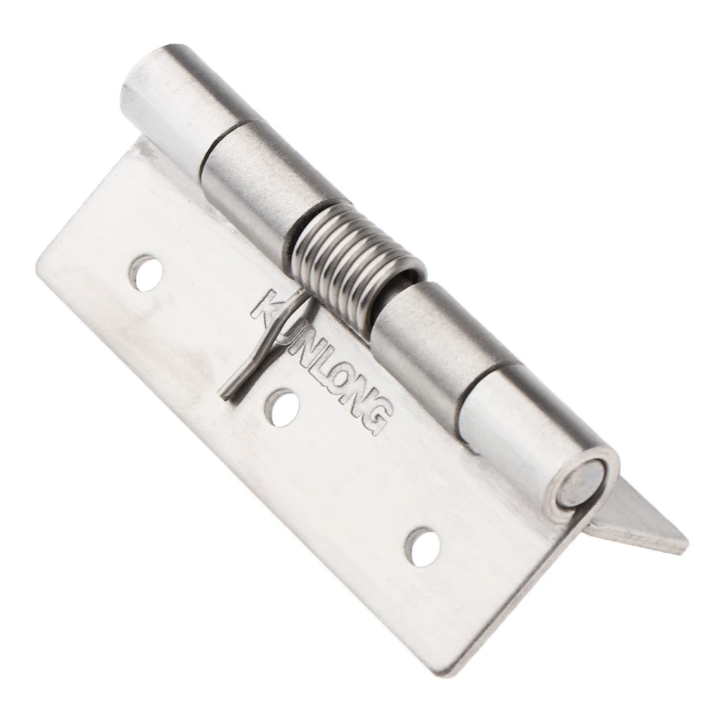 Heavy Duty Boar Spring Self-Closing Hinges 2.36 x 0.6 inch 60 x 15mm Square - Stainless Steel