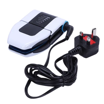 

New White Folding Portable Iron Compact Touchup and Perfect Foldable Travel Iron Foldable Mini Iron for Collar UK Plug