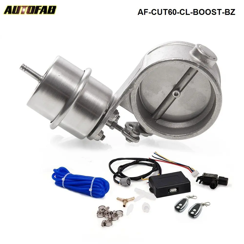 2.3" 60mm Closed Boost Exhaust Cutout Valve with Wireless Remote