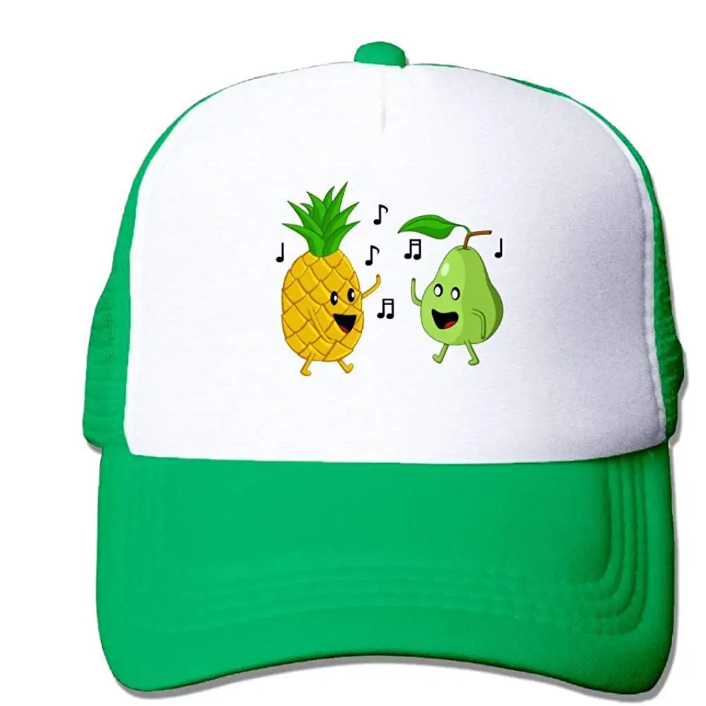 Сетчатая Кепка на заказ, бейсбольная кепка, ананас, музыкальная танцевальная регулируемая бейсболка, кепка s