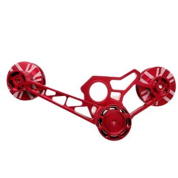 

Ultralight Bicycle Rear Derailleur Tensioner 2/6 Speeds Aluminium Alloy Chain Tensioner for Brompton Red