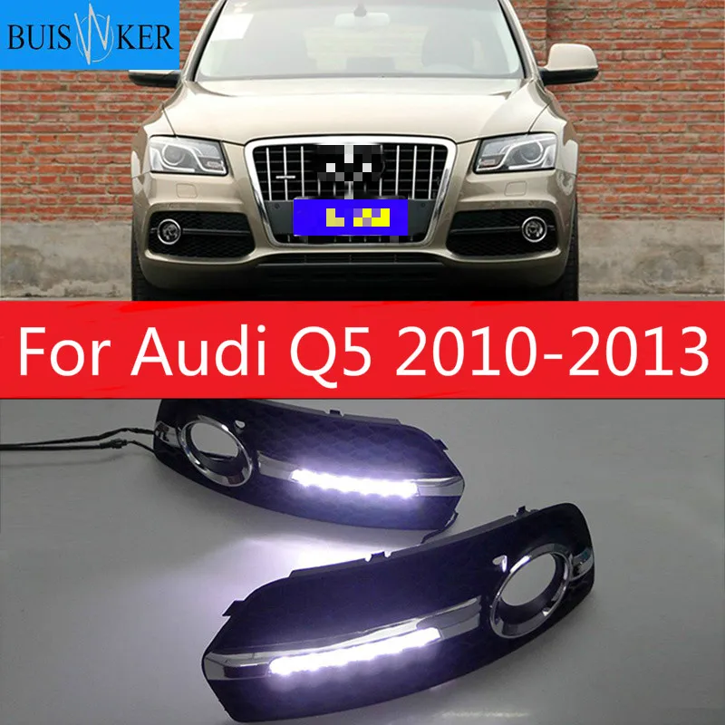 1 set DRL For Audi Q5 2010 2011 2012 2013 LED DRL Daytime driving