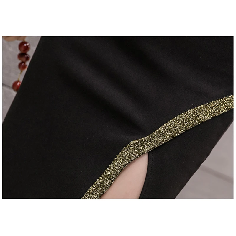 Faldas Mujer Moda черная юбка-карандаш с пайетками юбка с завышенной талией, Русалка открытые женские юбки в стиле casual, женская одежда, женские блузы, Falda, Spodnica Jupe Femme