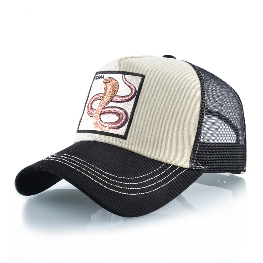 Unisex Trucker Cap Mit Cobra Stickerei Patch Hysterese Hip Hop Baseball Caps Männer Frauen Vier Jahreszeiten Casquette Mode Drake Hut – Detail 10