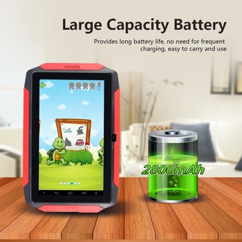 

Kids Tablet 7 inch Study Tablet 1024*600 512MB+8GB Storage WiFi/BT EU/US Plug Built In Andorid 4.4 Learn And Entertainment