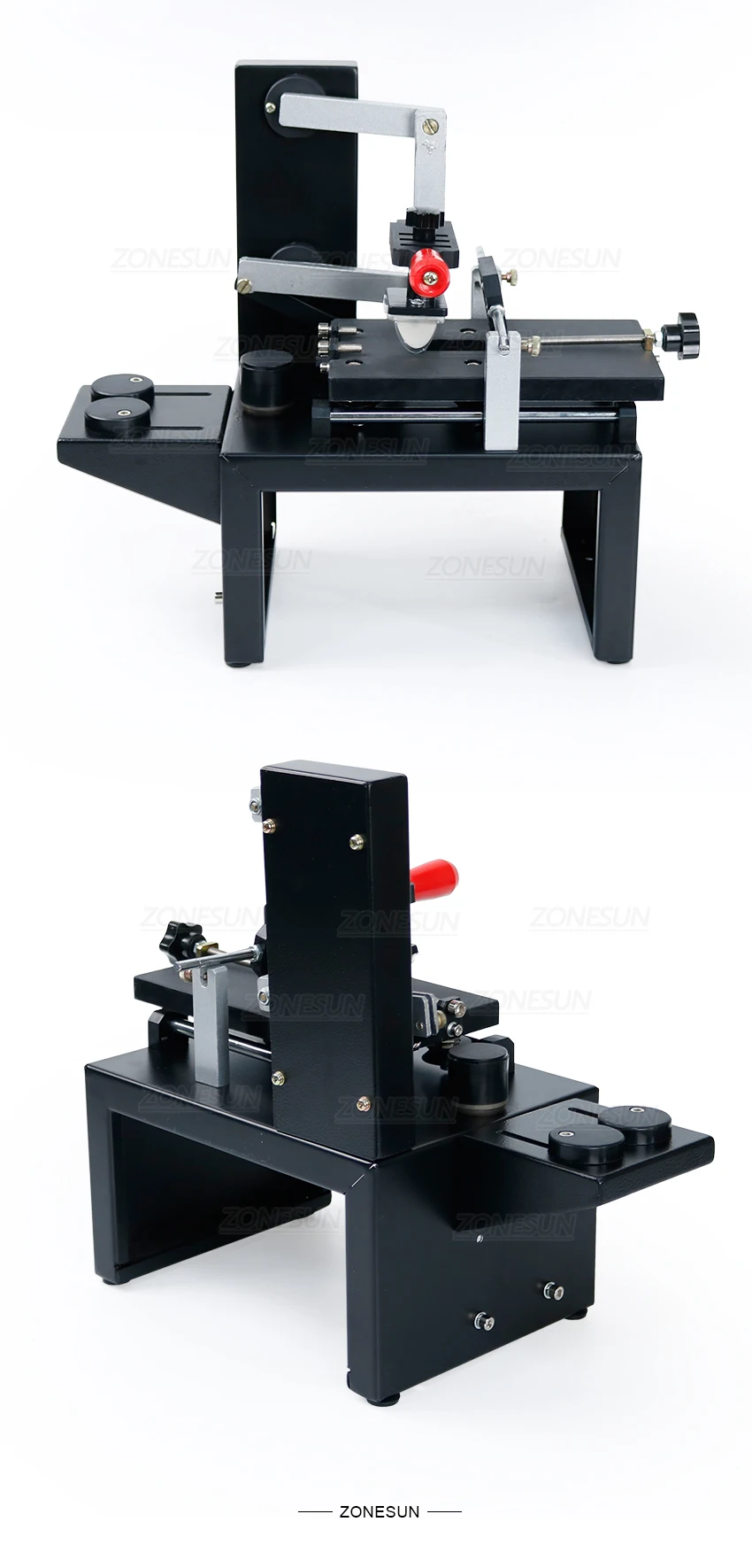 Настольный ручной тампонный принтер ZONEPACK, машина для тампонной печати с ручкой, чернильный принтер, машина для чернильной печати с перемещением