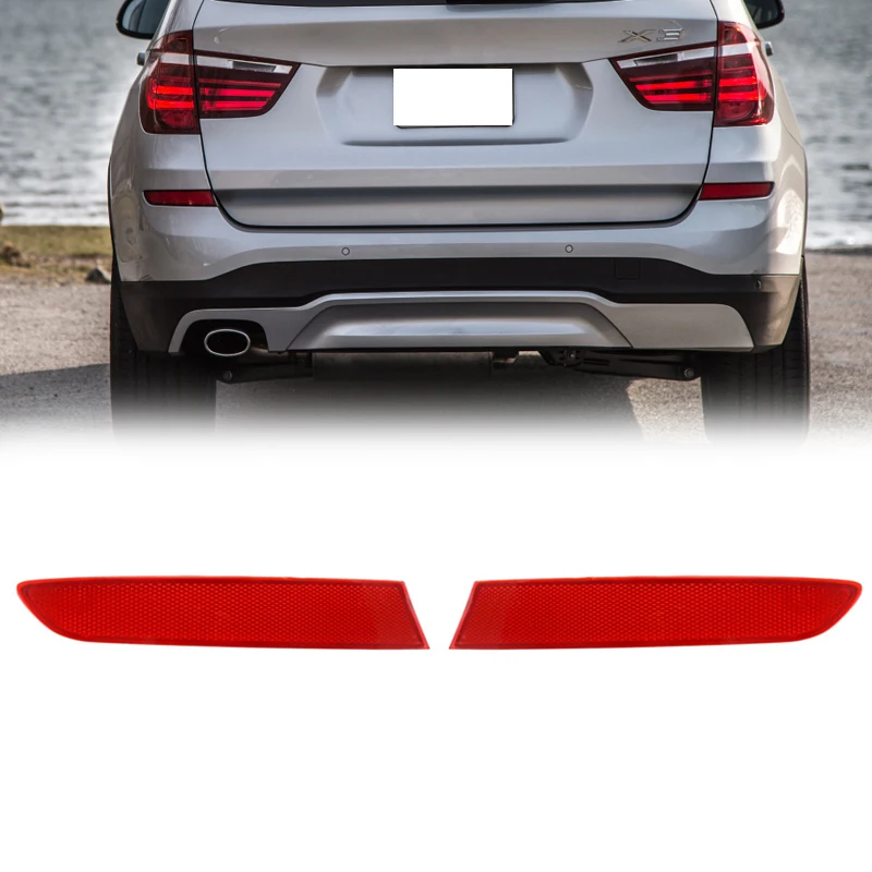 

MagicKit New Rear Bumper Reflector Garnish Fog Light Lamp Fit For BMW X3 LCI 18d 18i 20dX 20i 28i 35iX F25 2014-2017 63142990863
