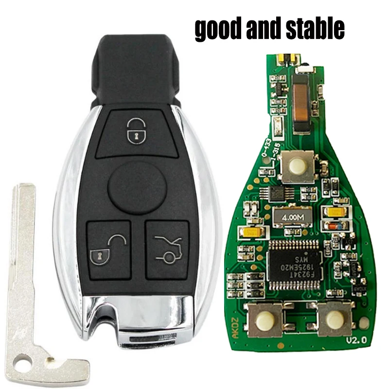 3 кнопки Smart Remote Key 315 МГц/433 МГц fob для Mercedes Benz После 2000 + NEC & BGA замена чипа NEC|Ключ от