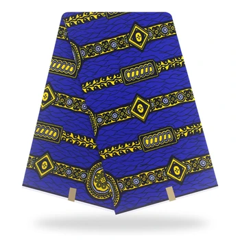 

Ankara African Polyester Wax Prints Fabric Binta Real Tissus Wax High Quality 6 Yard African Pagne Fabric For Party Dress