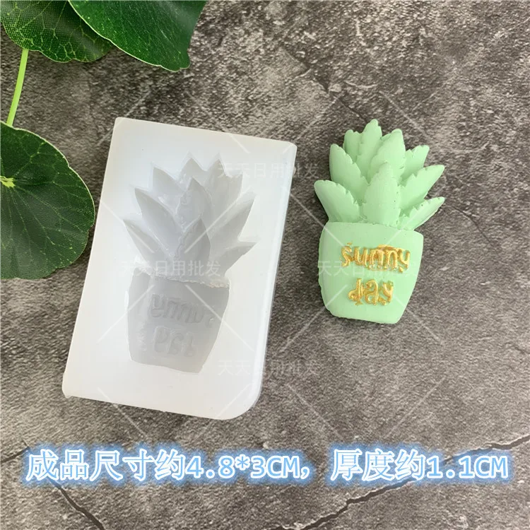 Кактус силиконовая форма для помадки инструменты для украшения торта Gumpaste шоколадные кондитерские формы заготовка для мыла Полимерная глина форма - Цвет: 3392