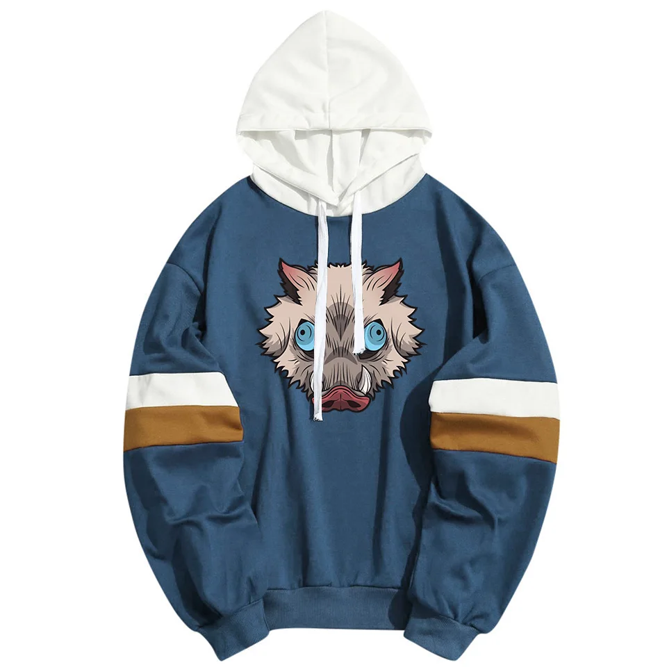 Inosuke-Sudadera con capucha de Breath Of The Beast para hombre y mujer, ropa de calle estilo Anime japonés, Harajuku, primavera y verano