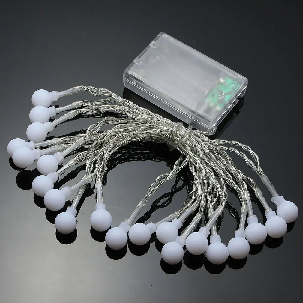 4 м 40 Led вишневые шары сказочные декоративные световые гирлянды на батарейках