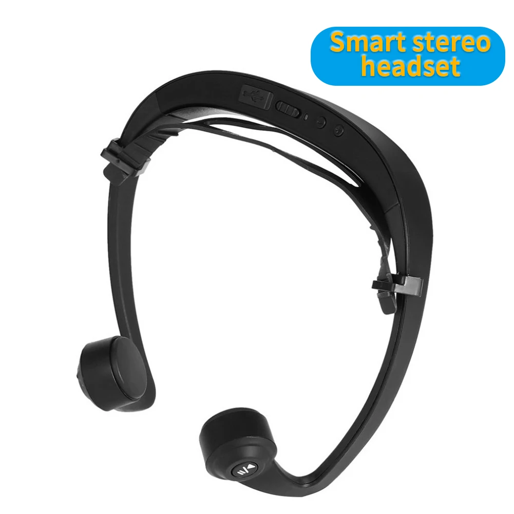 2020 new V9 Rechargeable Wireless Bluetooth Bone Conduction Neckband Stereo Headphones for xiaomi samsung huawei iphone