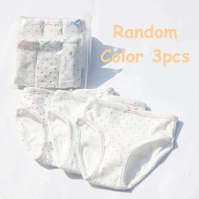 Style1 3pcs panties Детские хлопковые трусики; милое нижнее белье с принтом с героями мультфильмов; дышащие и удобные трусики для девочек; одежда для детей - Цвет: Style1 3pcs panties