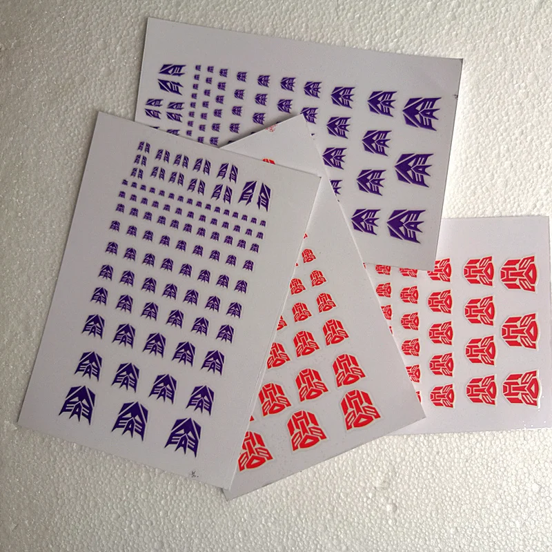 

2Pcs Sticker Decepticons Autobots G1 Symbol Sticker Decal for Custom COOL DIY Scene Accessories 0.6*0.6--1.5*1.5Cm 90+ Set