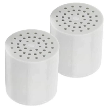 

2 Pcs 15 Stage Alkaline Shower Water Filter Cartridge Replacement for Shower Water Filter Purifier Bathroom Accessories