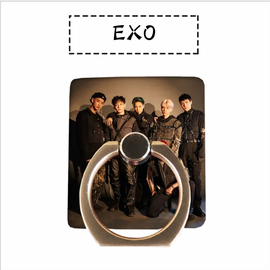 Kpop EXO Obsession регулируемое кольцо-держатель для пальца Универсальный Kai Chen 360 градусов держатель для телефона - Цвет: EXO