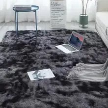 Галстук-краситель ковер мягкие коврики для гостиной журнальный столик спальня для чистки ковров, для дома коврик простой кожи моющийся домашний текстиль