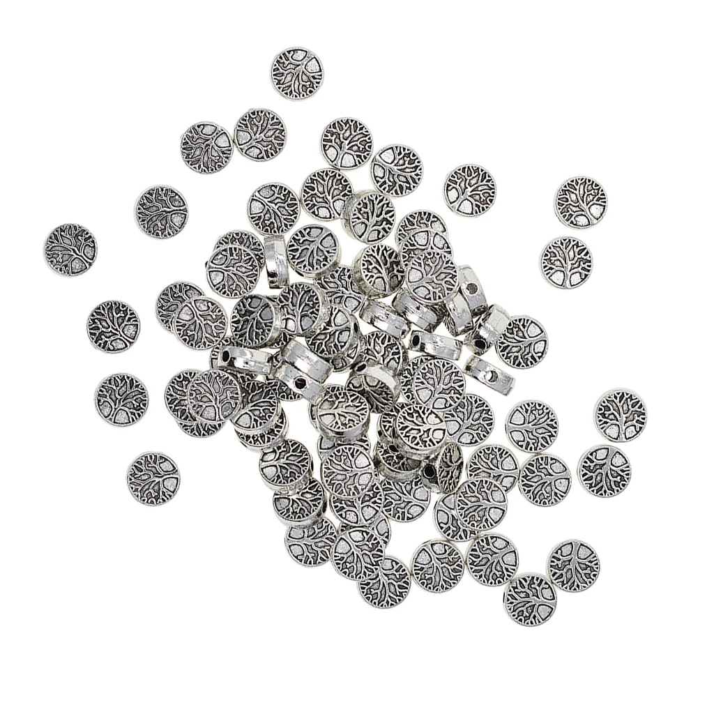 50 pcs Tree of Life Charms Pendant Bead DIY Crafting Gift Jewelry Findings  for necklaces bracelets earrings