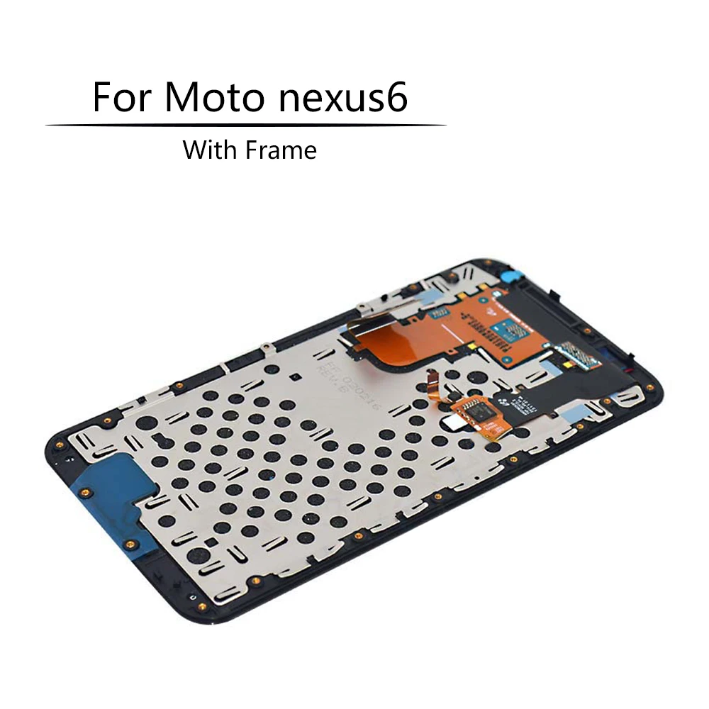 Супер AMOLED 5,6" для Google Motorola Nexus 6 ЖК сенсорный экран с рамкой для Moto Nexus 6 дисплей XT1100 XT1103 ЖК