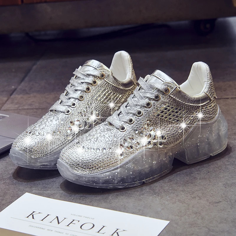 glitter sport shoes