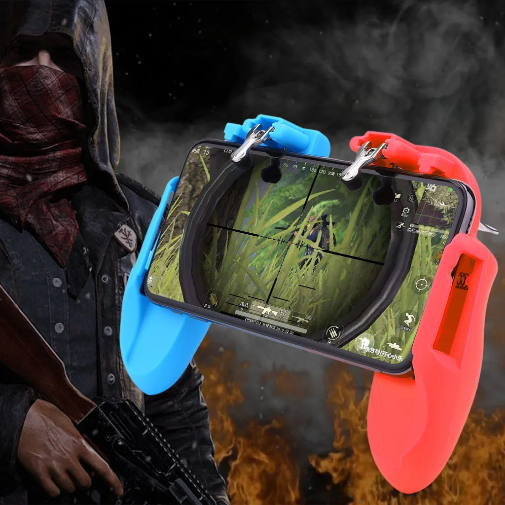 Мобильная игра PUBG контроллер для 4в1 геймпад стрельба и цель триггер телефон охлаждение огонь ключ кнопка Джойстик Геймпад для PUBG