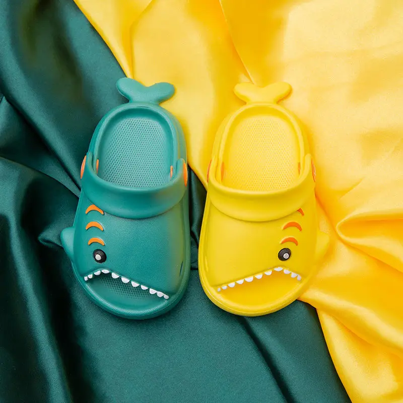 Unique Shark Shape Children's Slippers Summer Baby Non-slip Cute Indoor and Outdoor Beach Shoes Cartoon Clogs Kid Shoes For Girl