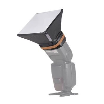 

Portable Photography Flash Diffuser Flash Mini Softbox Kit for Canon EOS Nikon Olympus Pentax Sony DSLR Speedlite Flash